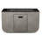 Aprell Rectangle Concrete Propane Smokeless Fire Pit Table with Hidden Fuel Tank