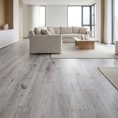 7.7" X 48" X 9.5Mm Waterproof Hybrid Flooring