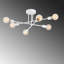 Lustre blanc élégant, 25,2 po x 25,2 po x 11,8 po | Corps en métal durable, 6 x douilles E27 (40 W maximum) | Certifié IP20, parfait pour le salon et la salle à manger | Conception élégante de couleur unie pour les maisons modernes-1960826283
