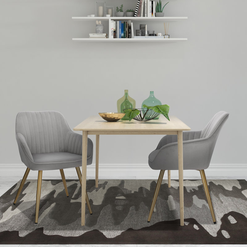 Pelham Upholstered Chair, Light Grey