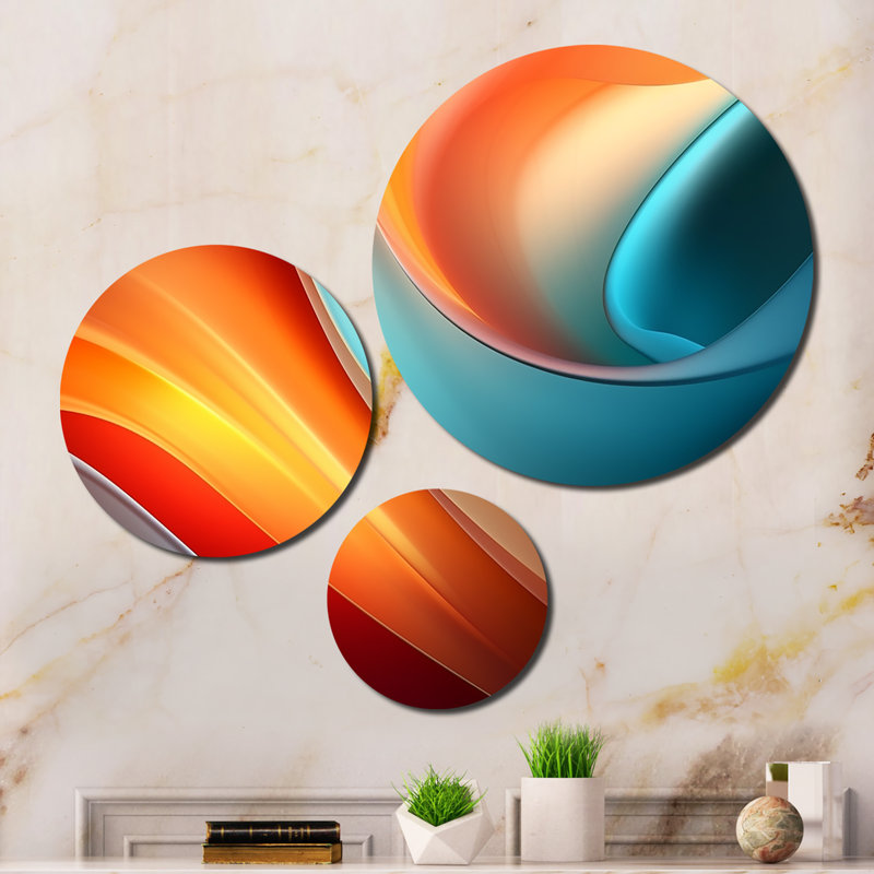 Abstract Wall Decor on Metal