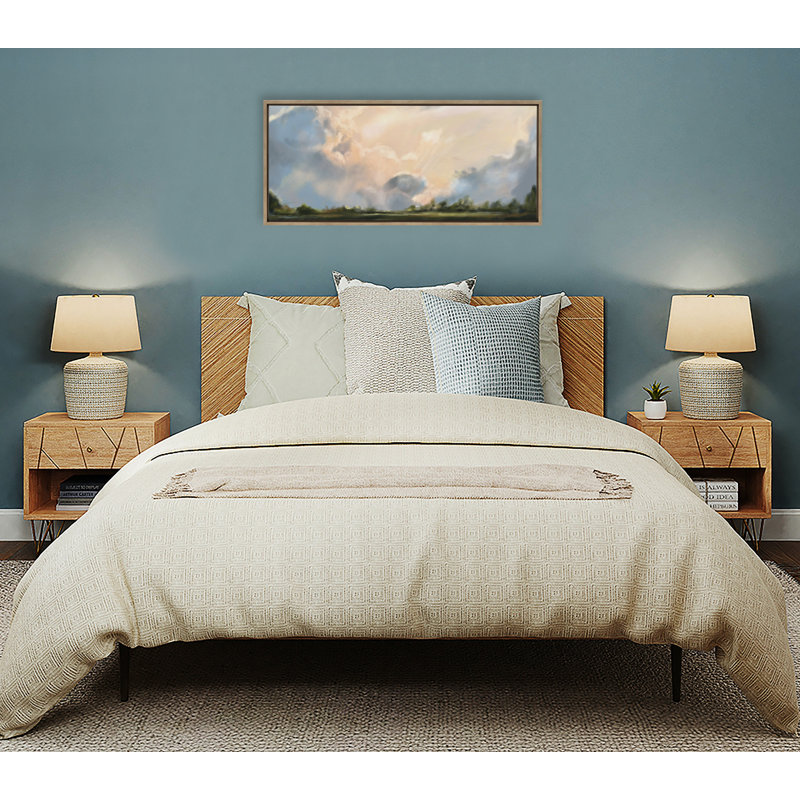 «Clouds» par Mary Sparrow, reproduction d'art sur toile encadrée