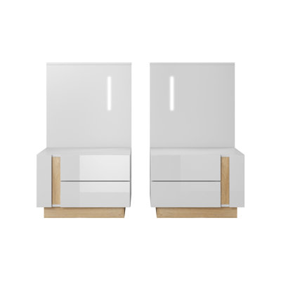Janellen 44cm W Manufactured Wood Bedside Table