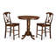 Ensemble bistro 5 pièces à hauteur de comptoir comprenant une table ronde avec piédestal et 4 chaises de salle à manger, noir et cerise-1549863576-1604130734-1524996436