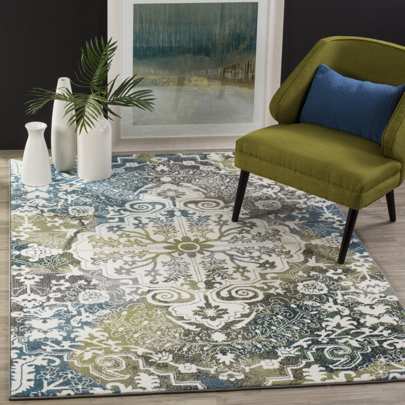 Wymore Moroccan Area Rug, Rectangle 201 x 274 cm
