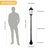 Solar Post Light Streetlight Black Aluminium