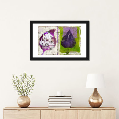 "# 2 Color Leaves" par Luz, impression sur toile