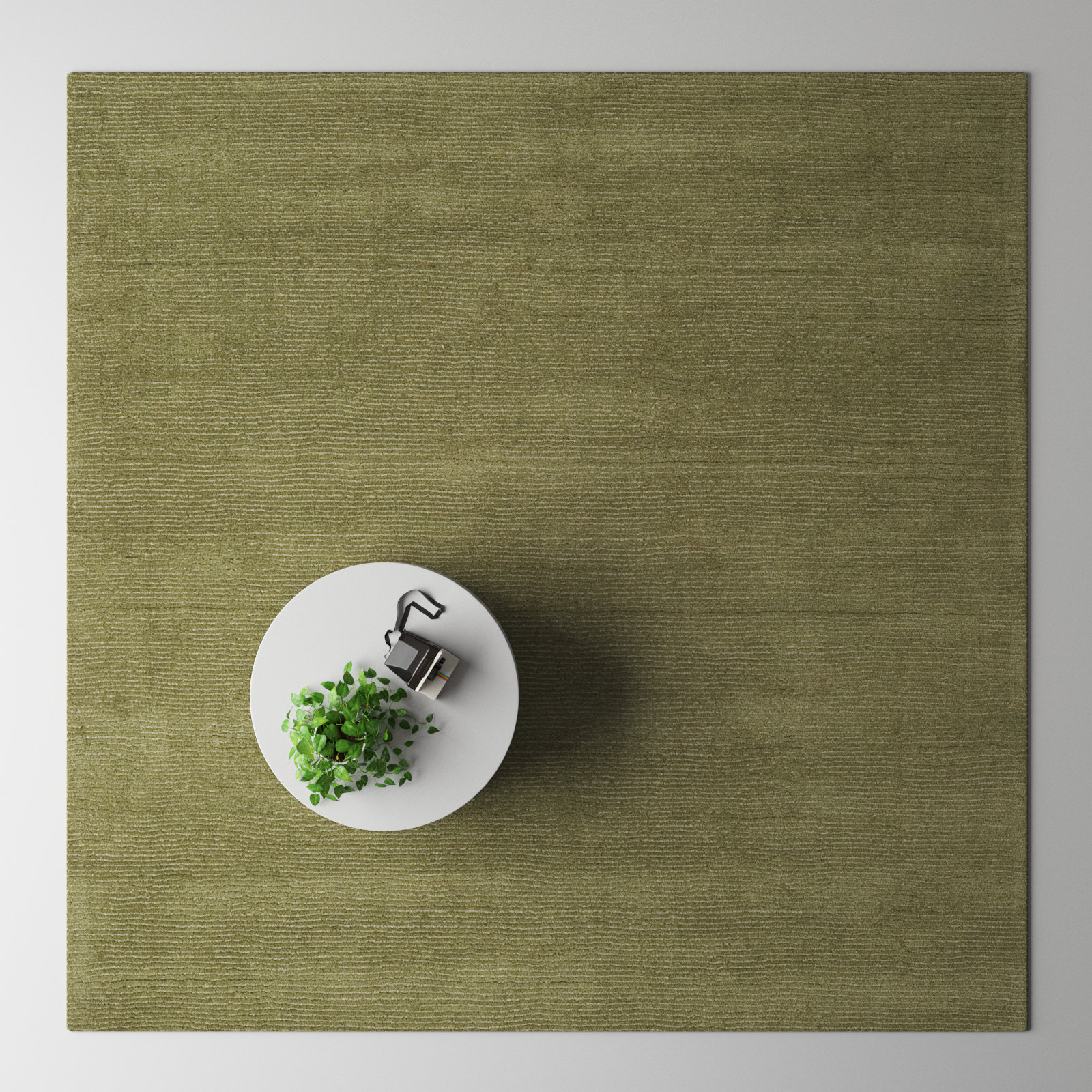 Crowe Sage Hand-Loomed Wool Rug, Square 9'9"