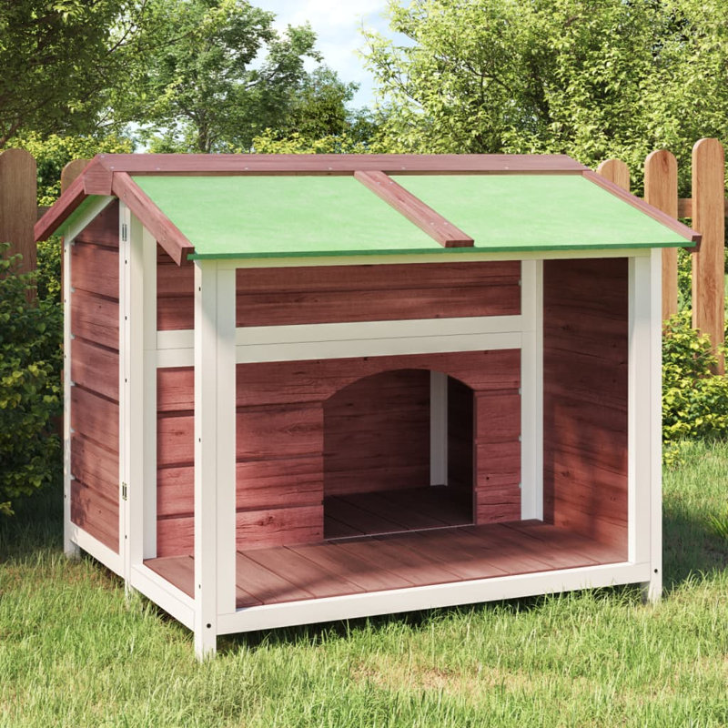 Epping Wood Dog House, Mocha/White