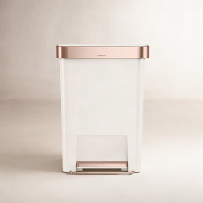 simplehuman 12gal Soft-Close Step-On Can