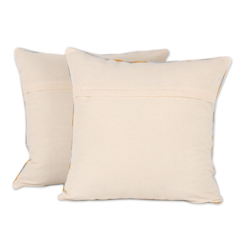 Sequined Cotton Pillow Cover