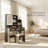 43" Rattan-Accent Vanity – 3-Color LED Mirror, 4 Deep Drawers, Sliding Cabinet, Hidden Back-Of-Mirror Storage, Nightstand Mode-1923653094