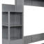 Lit gris avec lumières à DEL et tiroir - Porte-matelas pour petits appartements