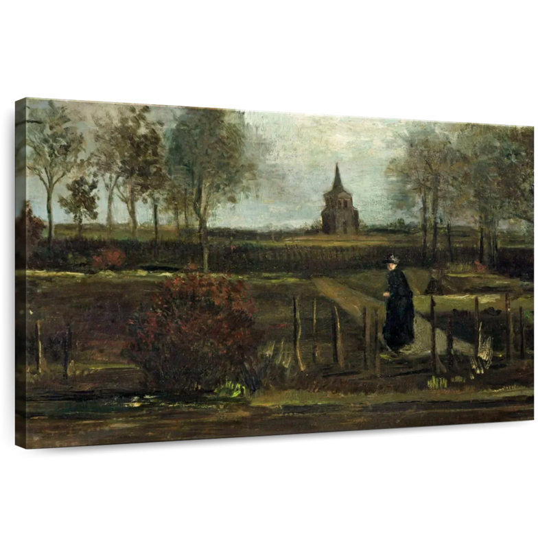 Le jardin Parsonage à Nuenen, H 8 po x l 12 po