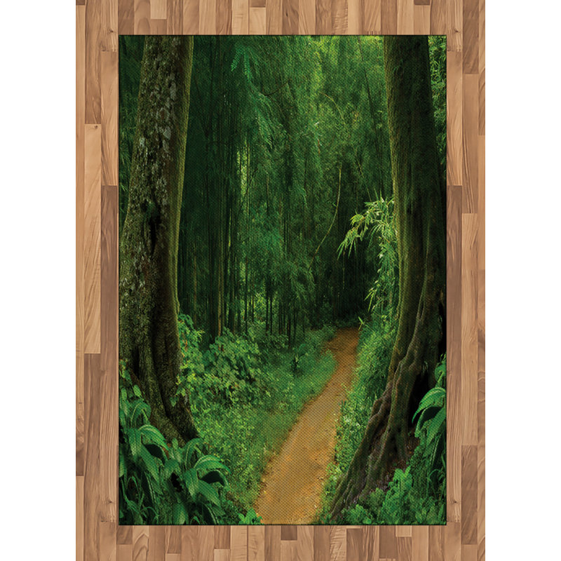 Tapis décoratif Jungle, Rectangle— 4 pi x 5 pi 8 po