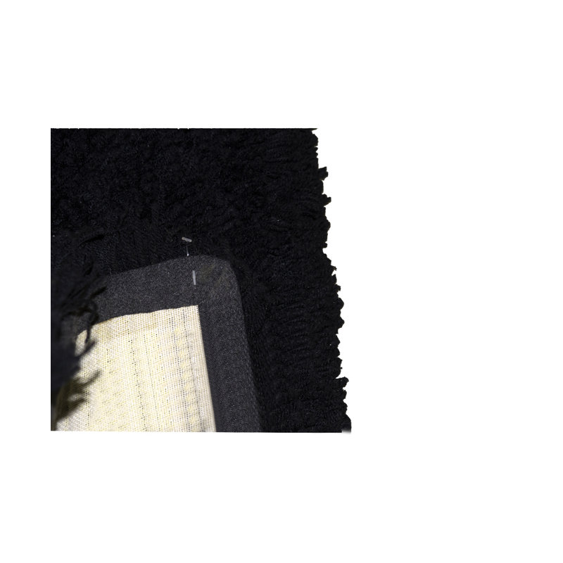Hand-Knotted High-Quality Black Area Rug