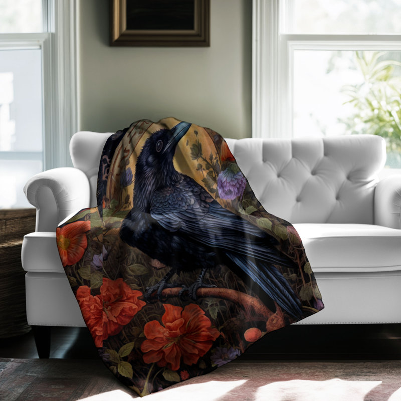 Crow Crowic Botanical - 1 pièce Sherpa Premium, Grand lit