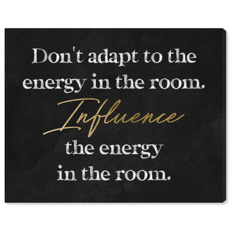 Influence sur l'énergie - impression sur toile tendue, L 24 po x H 20 po x P 0,8 po