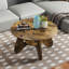 Table basse 31,5 "pour le salon, table d'appoint en bois à 2 niveaux avec rangement ouvert-1583453923