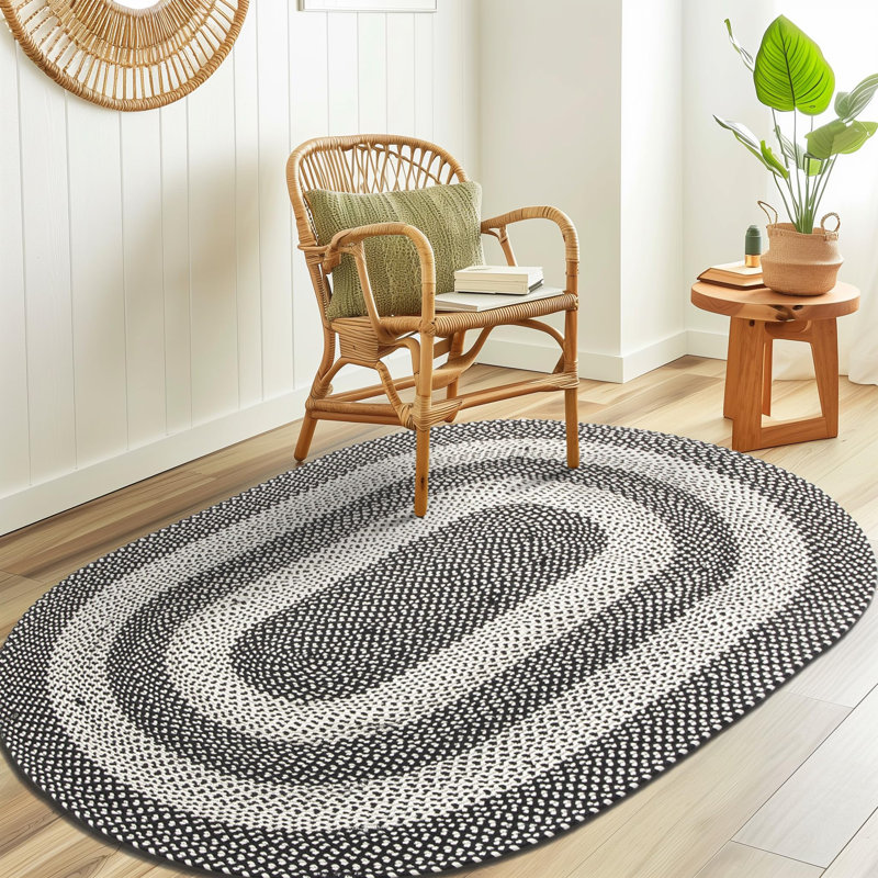 Enika Indoor Rug, Oval 5' x 8'