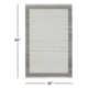 Kaylee Hand Turfed Wool Area Rug in Gray/Ivory
