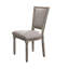 Chaise d'appoint rembourrée (ensemble de 2)