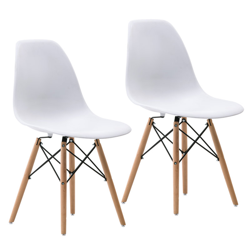 Chaise d'appoint Demello, Blanc, 2