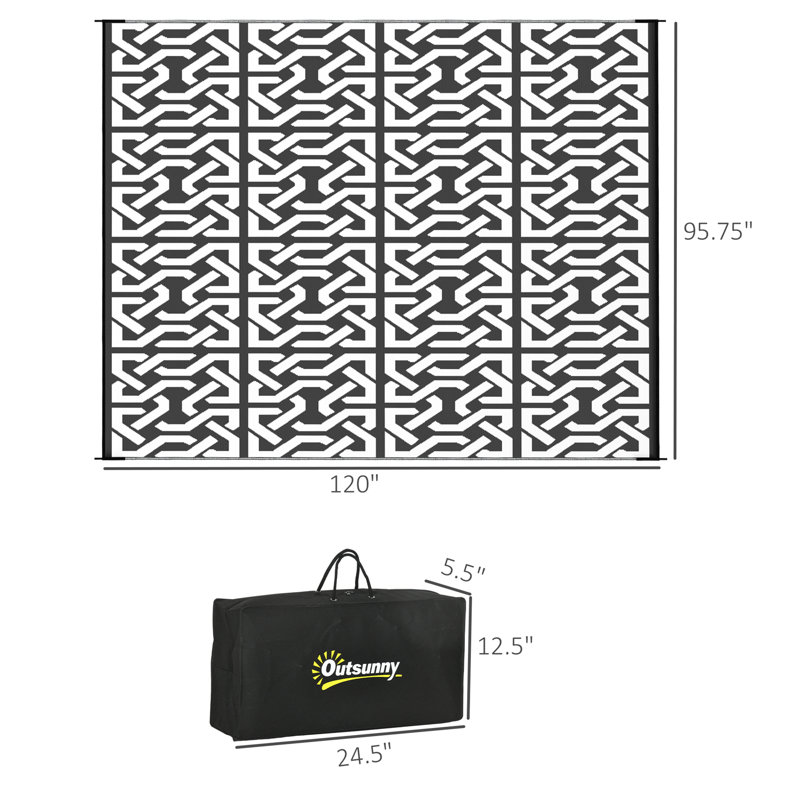 Tapis d'extérieur réversible Outsunny