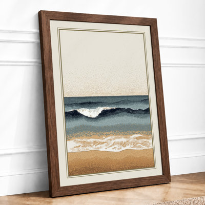 Shoreline at Dusk Coastal - Framed Print