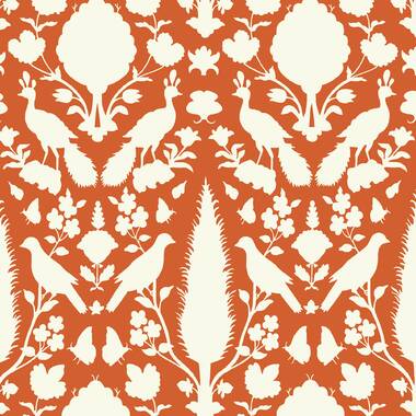 5011741  Burnell Butterfly, Blue - Schumacher Wallcovering