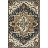 Barba Hand Hooked Wool Oriental Indoor Rug