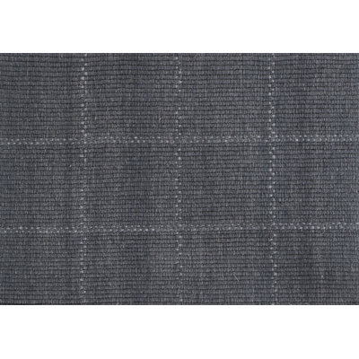 Tapis Lauren tissé à la main en laine et polyester denim géométrique, 2,74 m x 3,35 m