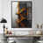 Toile avec cadre flottant noir