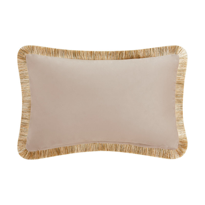 Oreiller décoratif animal tissé fleur, Ensemble 2 pièces, Rectangular 14" H x 22" W, polyester