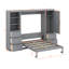 Grand lit escamotable avec tiroirs-711473398