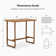Kemeshia Metal Bar Set with Stools