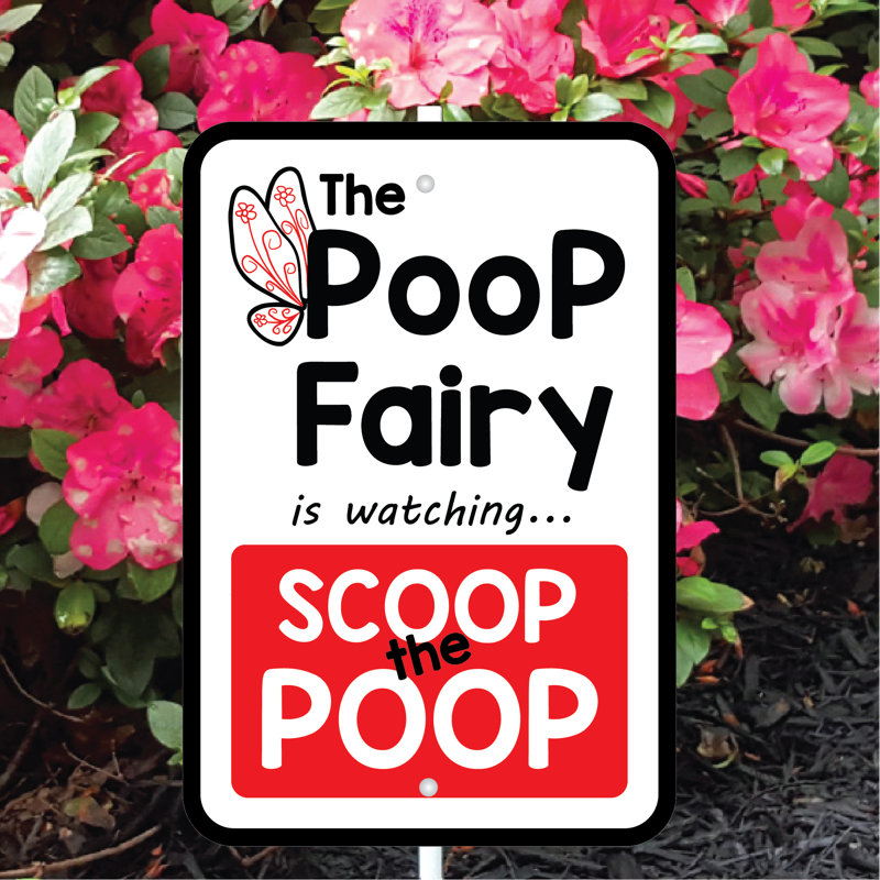 Figurine de jardin «Poop Fairy Scoop the Poop»