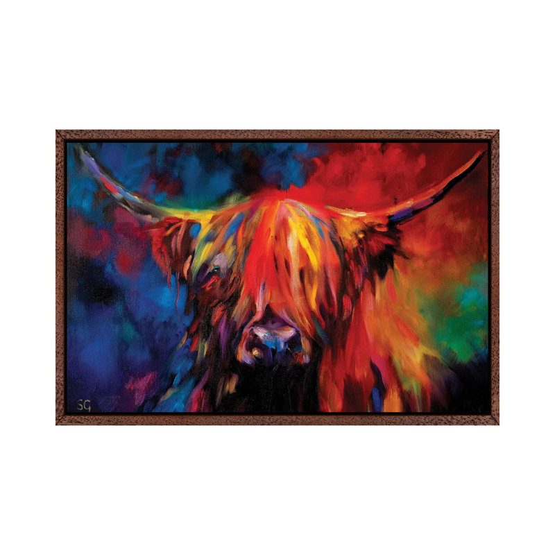 Highland Cow by Sue Gardner - Gallery-Wrapped Canvas Giclée on Canvas, Classic Wood Framed, 66.04 cm H x 45.72 cm W