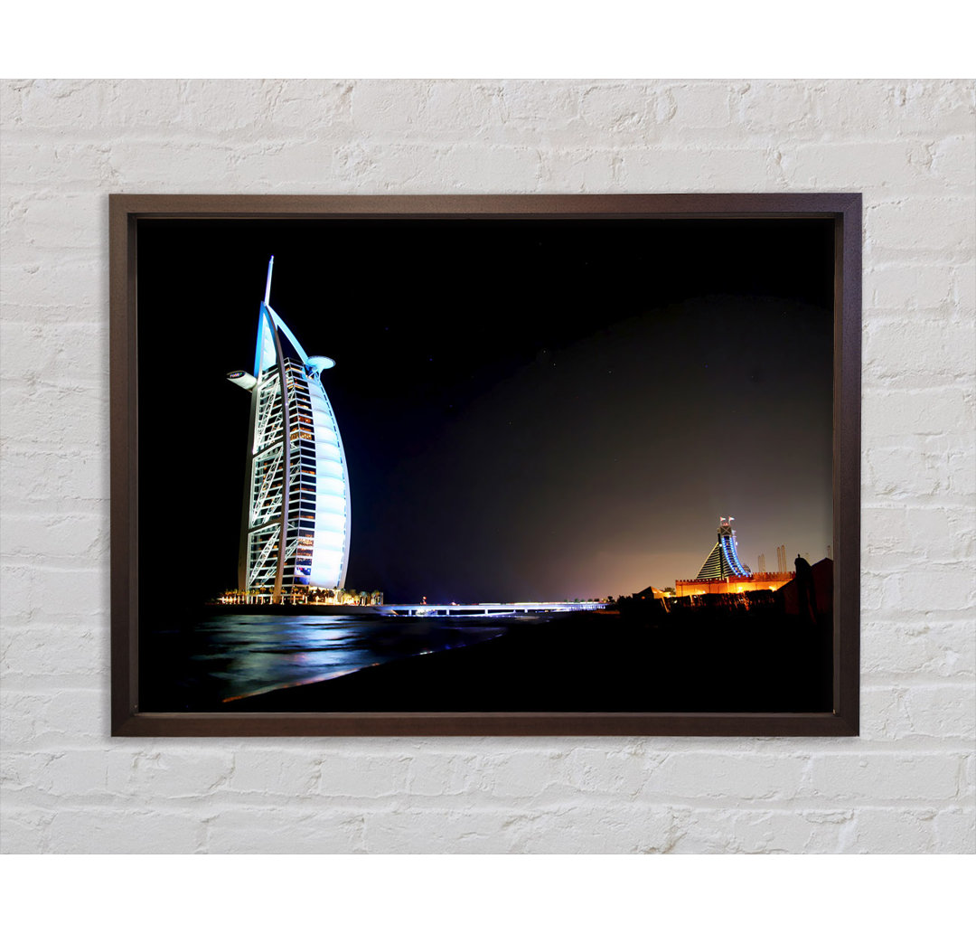 Dubai Ocean Nights - Einzelner Bilderrahmen Kunstdrucke auf Leinwand