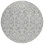 HomeRoots 8' Gray And Ivory Round Damask Washable Indoor Outdoor Area Rug