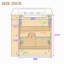 Meuble-lavabo mural de 61 cm (24 po) avec lavabo en céramique, armoire suspendue à 2 portes, tablette en U réglable, poignées dissimulées et rangement latéral ouvert