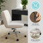 Fauteuil de bureau pivotant avec siège large Martha Stewart Eloise-112246974-112246960