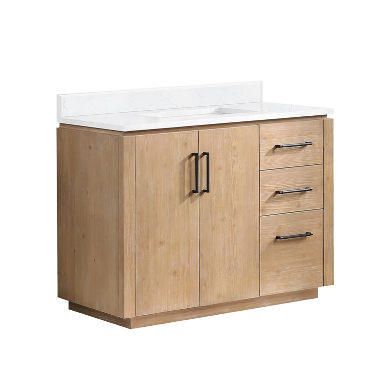 Cloverfield 42'' Single Bathroom Vanity with Cultured Marble Top