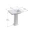 Lavabo de salle de bain piédestal en argile Tresham-10942202-19195664-46042677
