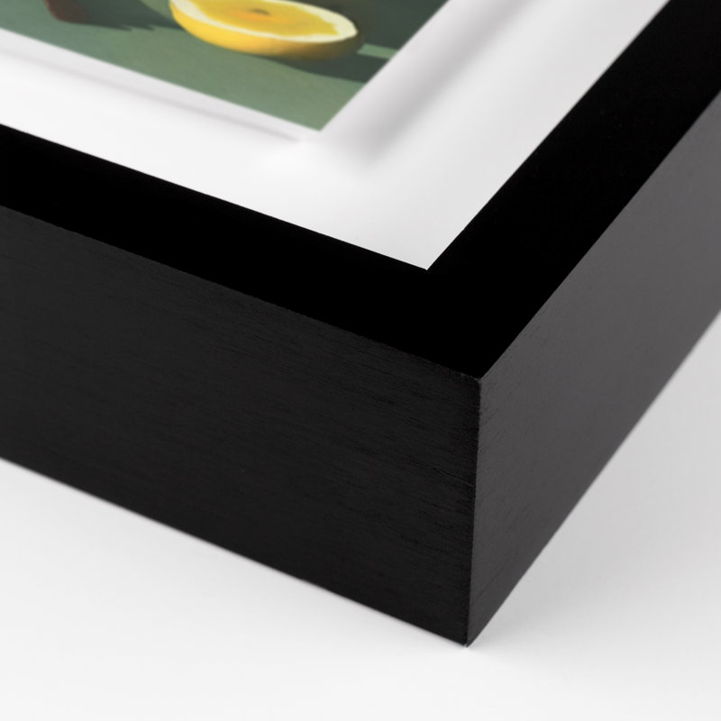 Fruits I Painting by Coup D'Esprit, 40" H x 30" W x 2.5" D, Black