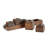 Wooden Drawer Taper Candle Holders 18"L