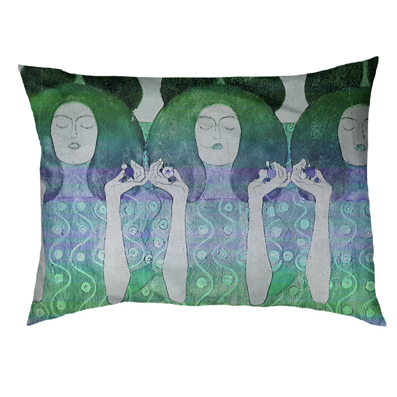 Coussin pour chien ange/classique, Moyen (H 14 po x l 42,5 po x P 32,5 po), Vert / Gris