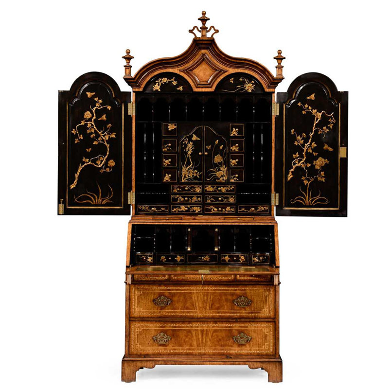 JC Traditional Solid Wood Secretary Desk