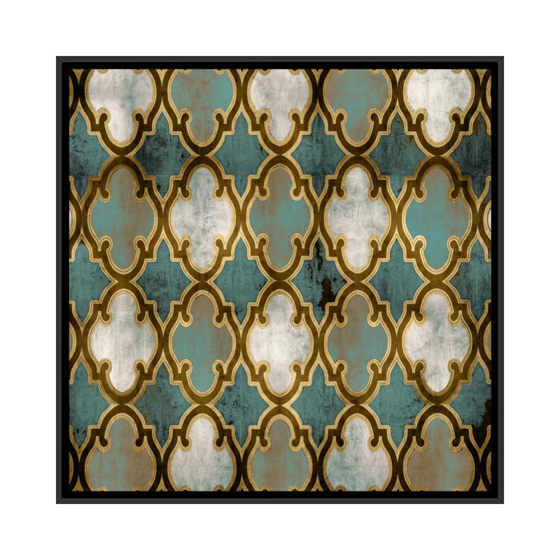 « global inspiration i », impression sur toile, H 18 po x l 18 po x P 1,5 po, Toile avec cadre noir, Pas de tapis