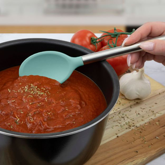 Silicone Mixing Spoon - Light Aqua, Light Aqua